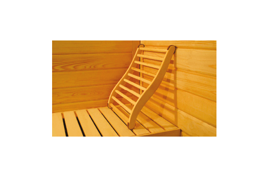 Dossier confort en bois pour sauna